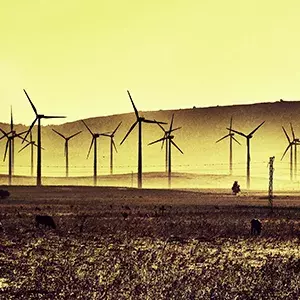 Solving resonance phenomena in wind farms